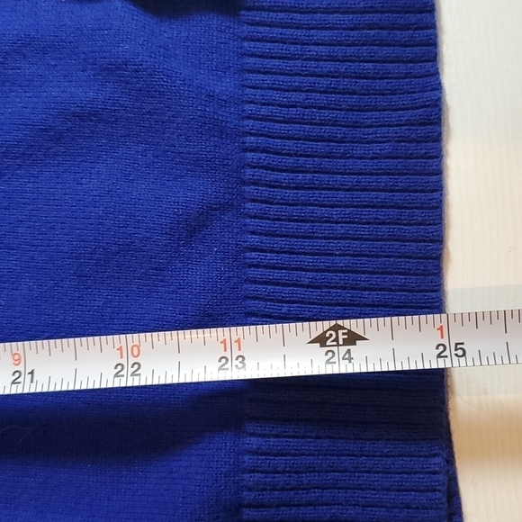 Lauren Ralph Lauren Active 1/2 Zip Cotton Blue Elbow Pads Sweater Sz XL - Picture 6 of 11